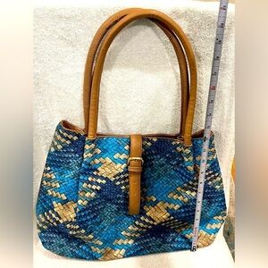 Beautiful women’s handbag blue bohemian